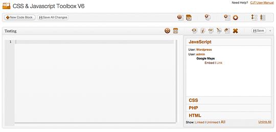 Embed code templates to code blocks